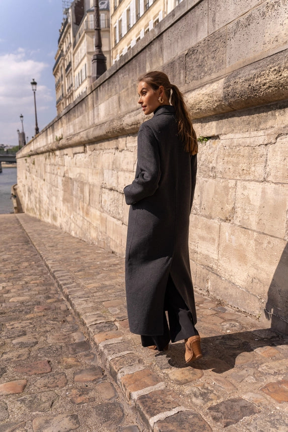 Manteau - Elégance absolu - Gris foncé