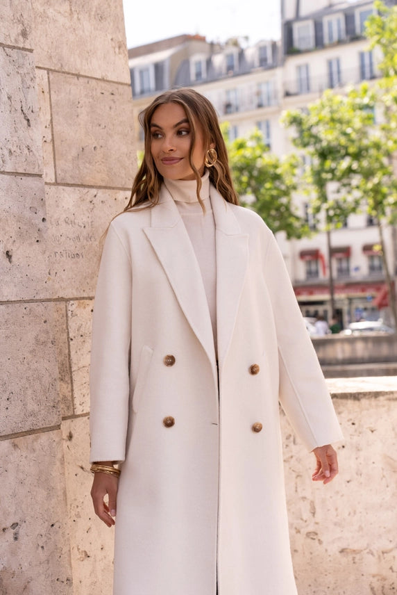 Manteau - Elégance absolu  - Ecru
