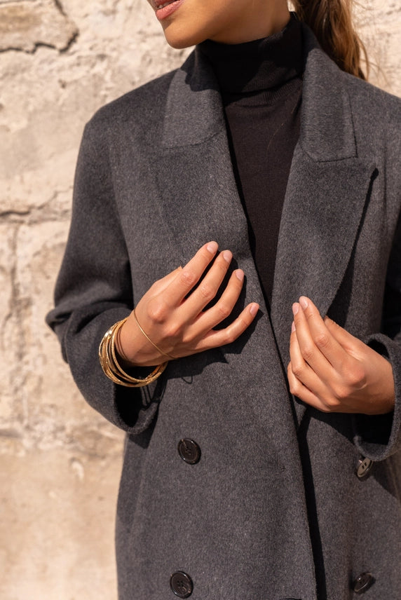 Manteau - Elégance absolu  - Gris foncé