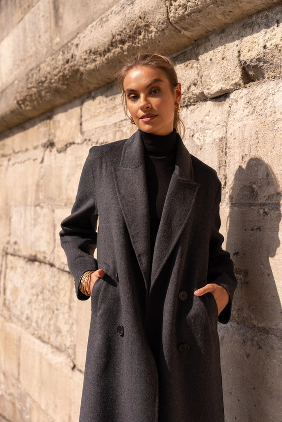 Manteau - Elégance absolu  - Gris foncé