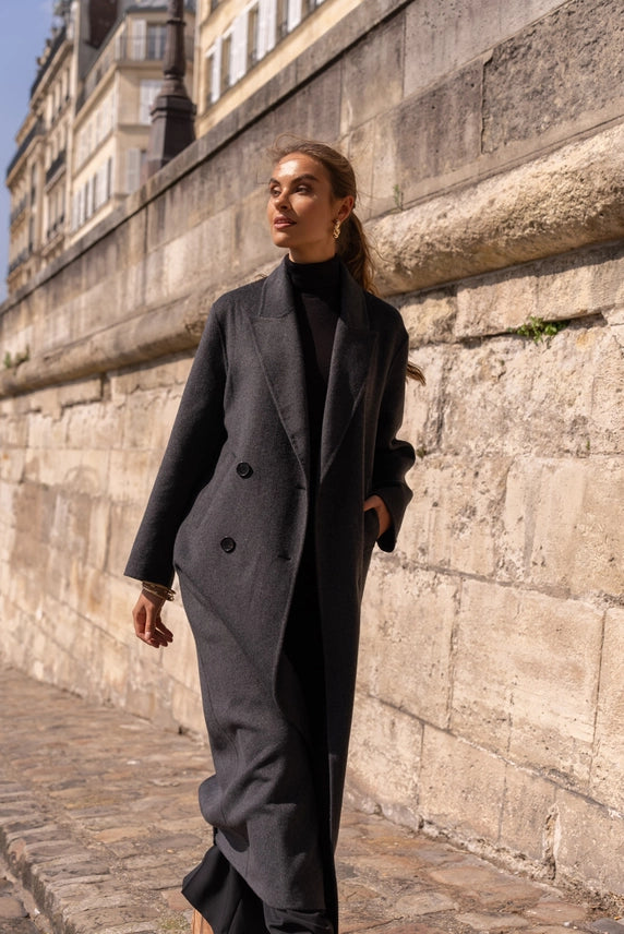 Manteau - Elégance absolu  - Gris foncé