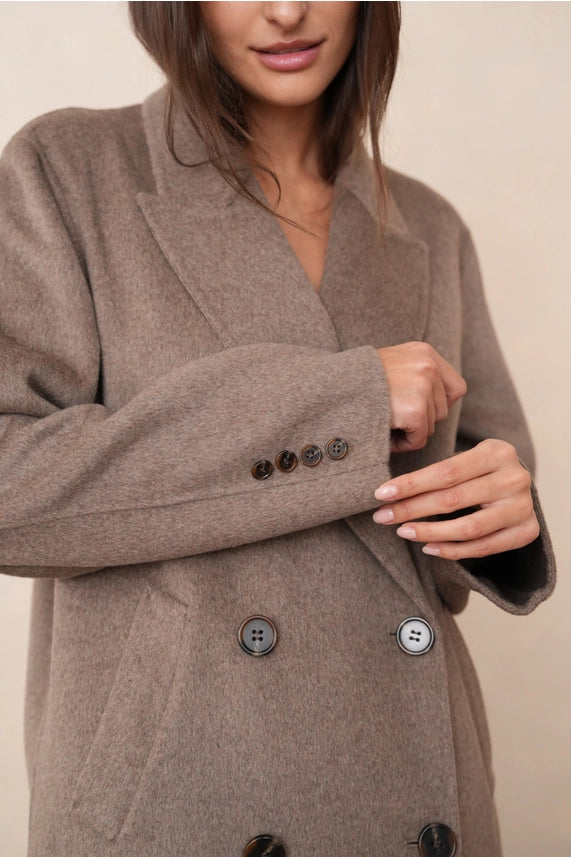 Manteau -Elégance absolu - Brun foncé